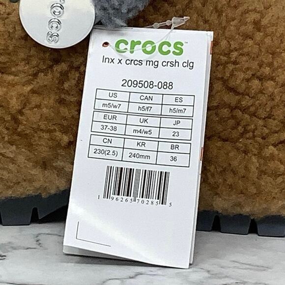 Lil Nas X Crocs Men's 5 Women's 7 Brown Mega Crush Clog Platform Shoes P25-16 - Picture 8 of 9